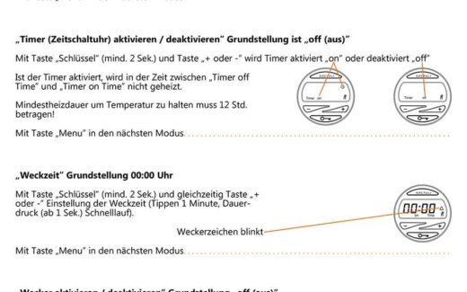 Bedienungsanleitungen für 2 Top Wasserbettheizungen