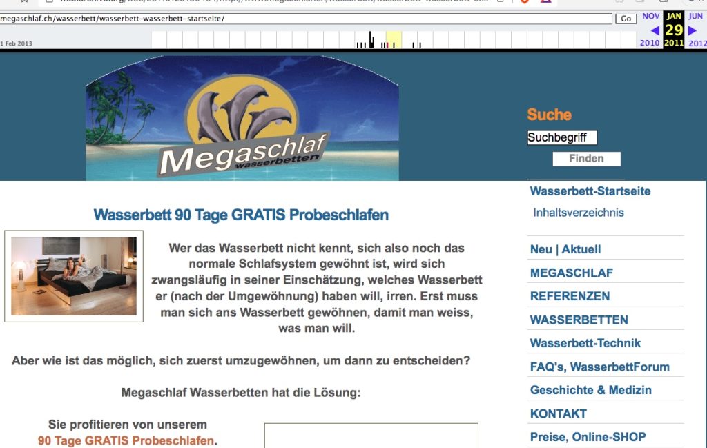 webarchiv megaschlaf wasserbetten 29.01.2011