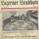Eröffnung Aquadream Wasserbetten Surseepark 17. März 1992. Luzerner Landbote