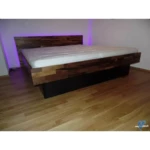 BIOwasserbett Nussbaum Kopfteil bündig Boden