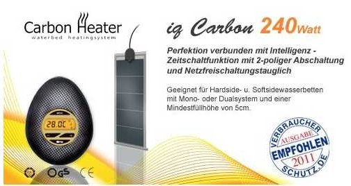 Wasserbettheizer iq Carbon