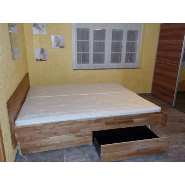 Eiche Schubladen Kopfteil