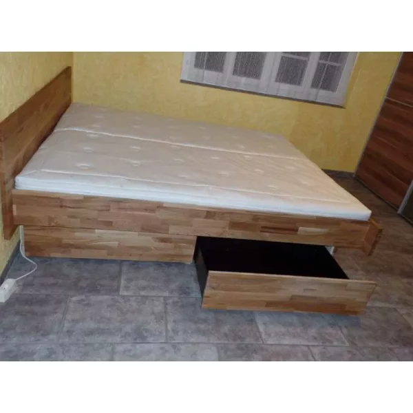 Eiche Schubladen Kopfteil